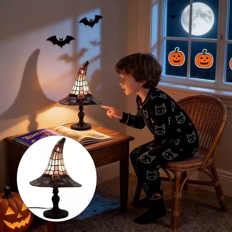 Diy Halloween Electronics - مصباح طاولة على شكل قبعة ساحرة