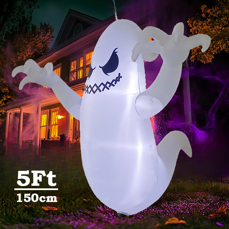 Diy Halloween Electronics - نموذج شبح قابل للنفخ بطول 5