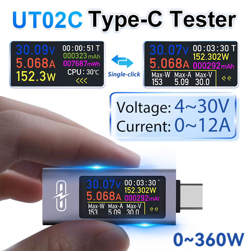 Logic Analyzer Usb - جهاز اختبار UT02C USB بشاشة ملونة