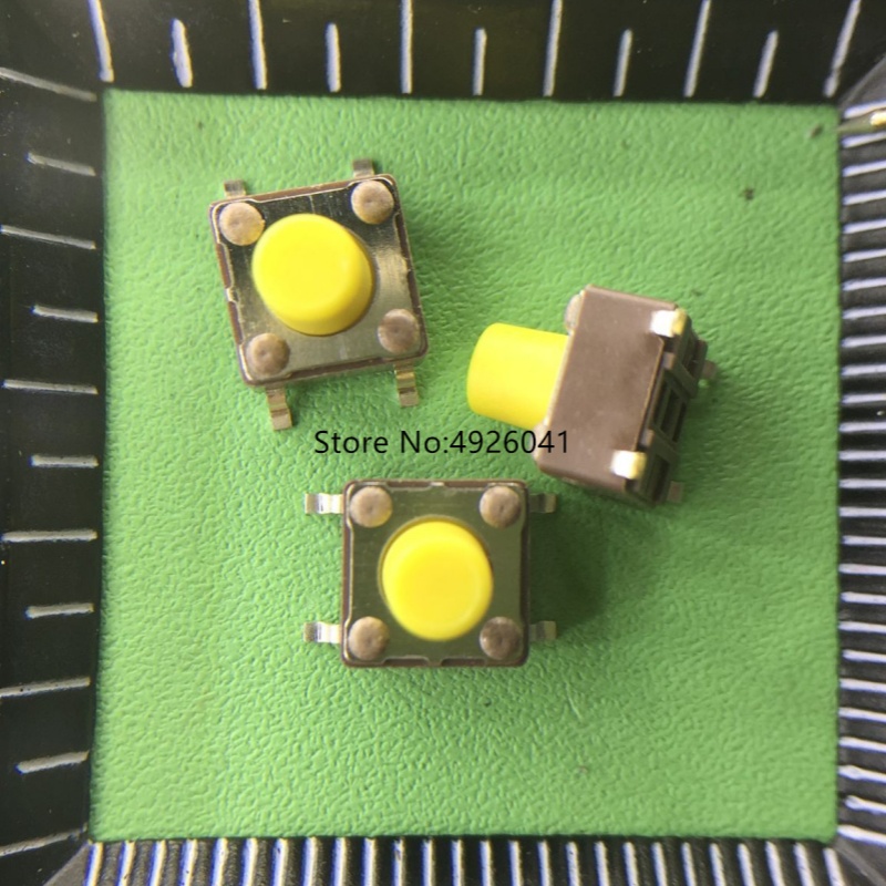 Push Button Tactile - 10 قطعة جديد الأصلي DTSM-63N/Y-S-V-T/R SMD