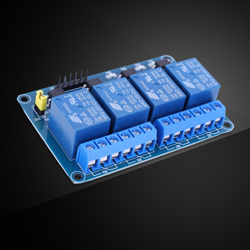 لوحة توسعة ريلاي 4 قنوات 5 فول - مراجعة Relay Module 5V وسعره