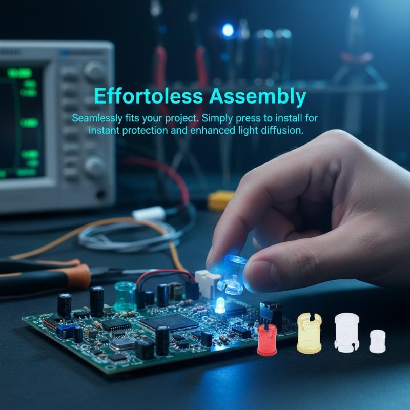 أغطية مصابيح LED زرقاء وخضراء  - مراجعة Diy Electronics Guide وسعره