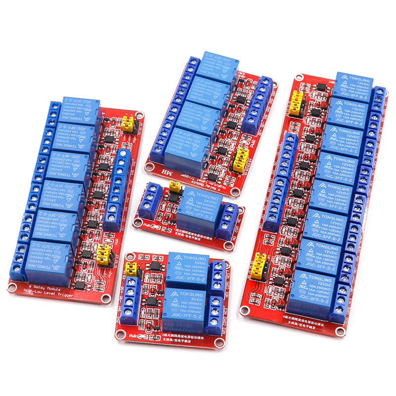وحدة ترحيل بـ 1/2/4/8 قنوات، ت - مراجعة Relay Module 5V وسعره