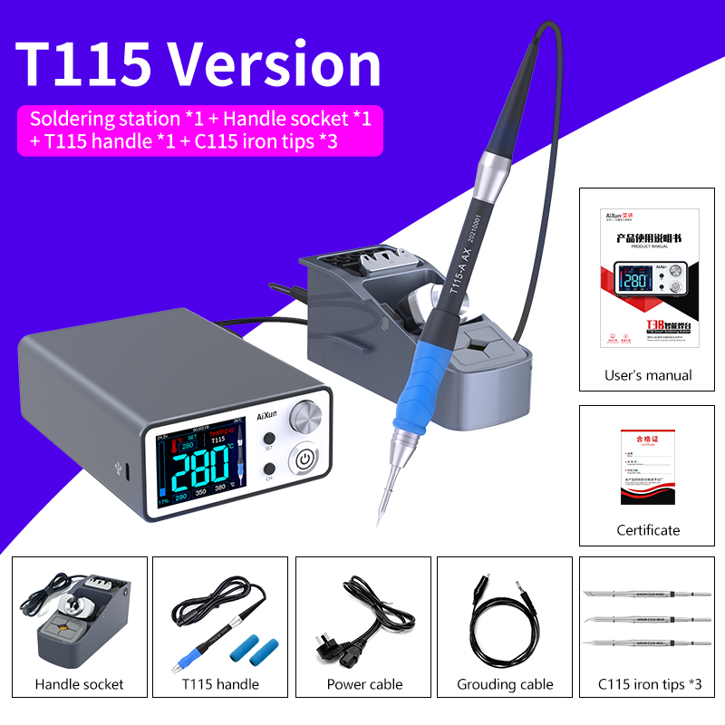 محطة لحام إلكترونيات ذكية T3B  - مراجعة Diy With Electronics وسعره