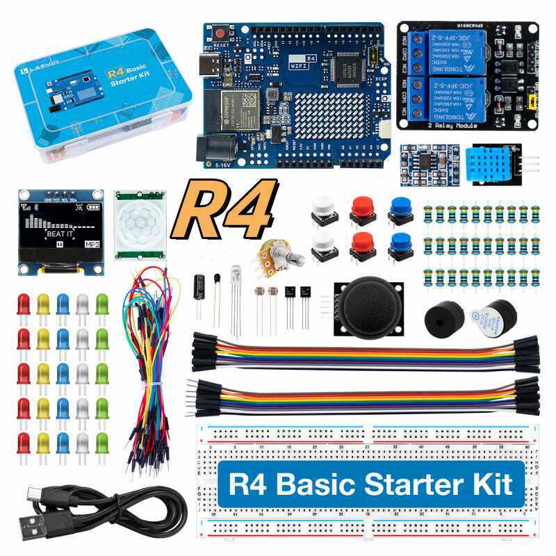 مجموعة أدوات تطوير UNO R4 المت - مراجعة Diy Electronics Starter Kit وسعره