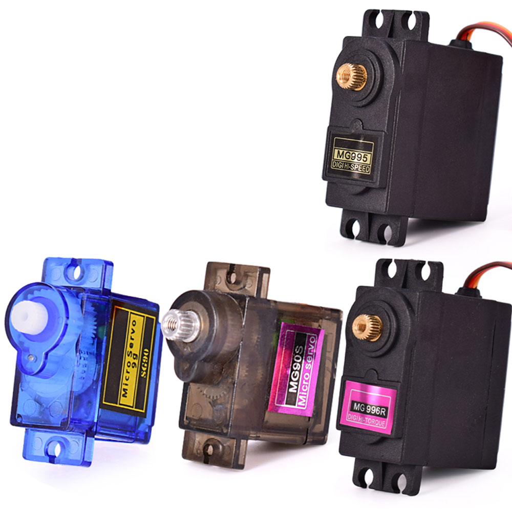 محرك سيرفو صغير MG995 MG996r S - مراجعة Servo Motor Sg90 وسعره
