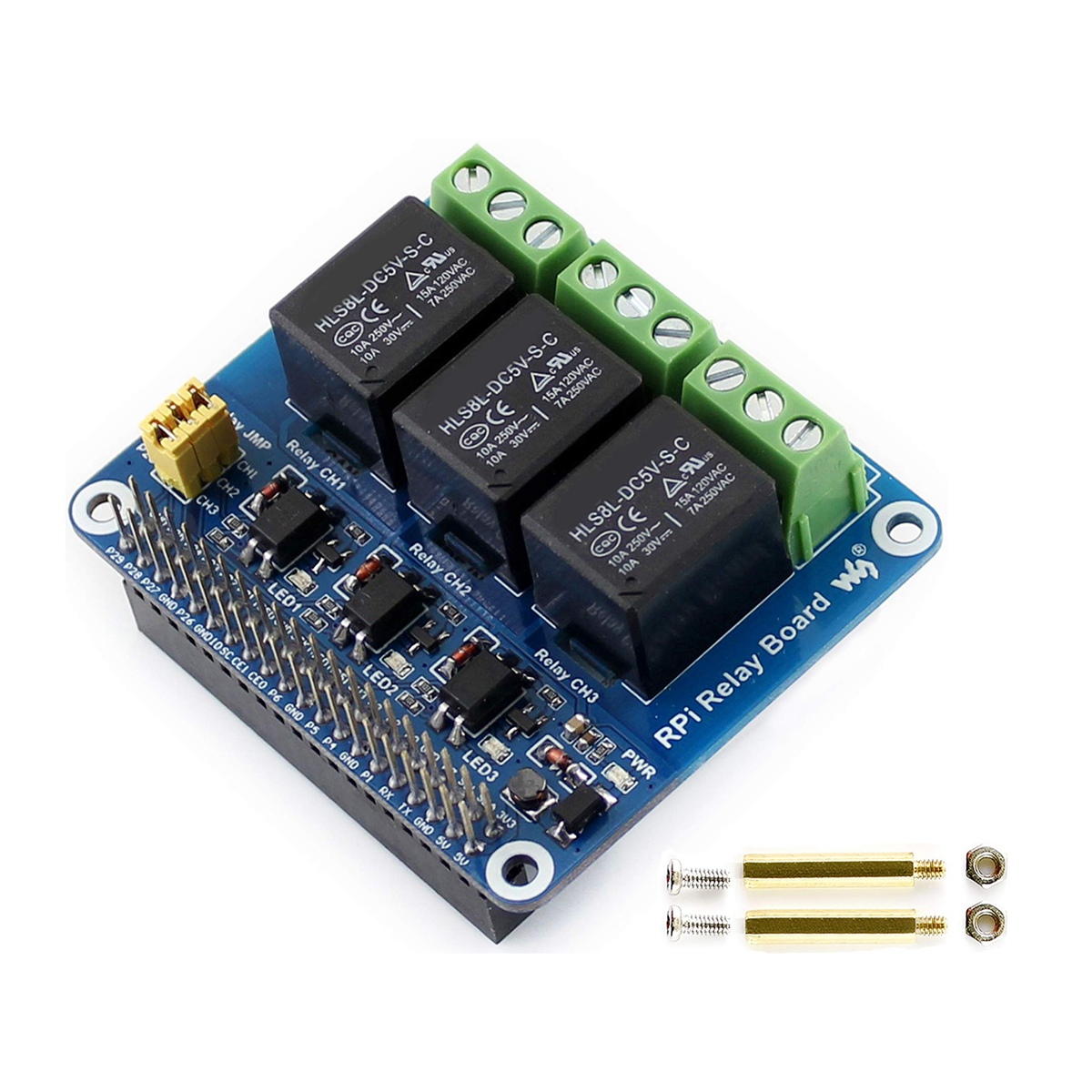 لوحة توسعة وحدة الترحيل ثلاثية - مراجعة Relay Module 5V وسعره