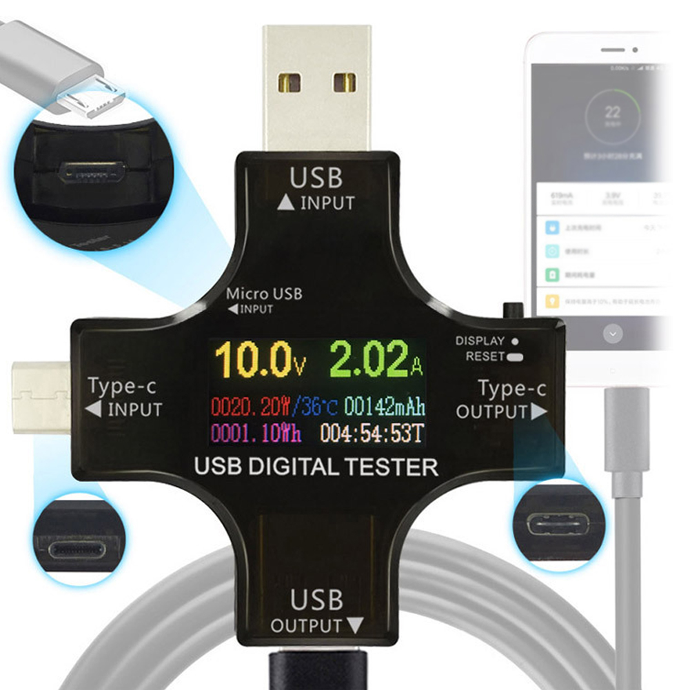 USB تستر نوع-C PD اللون الفولت - مراجعة Logic Analyzer Usb وسعره