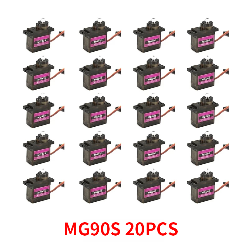 4/5/10/20 قطعة MG90S ميتال جير - مراجعة Servo Motor Sg90 وسعره
