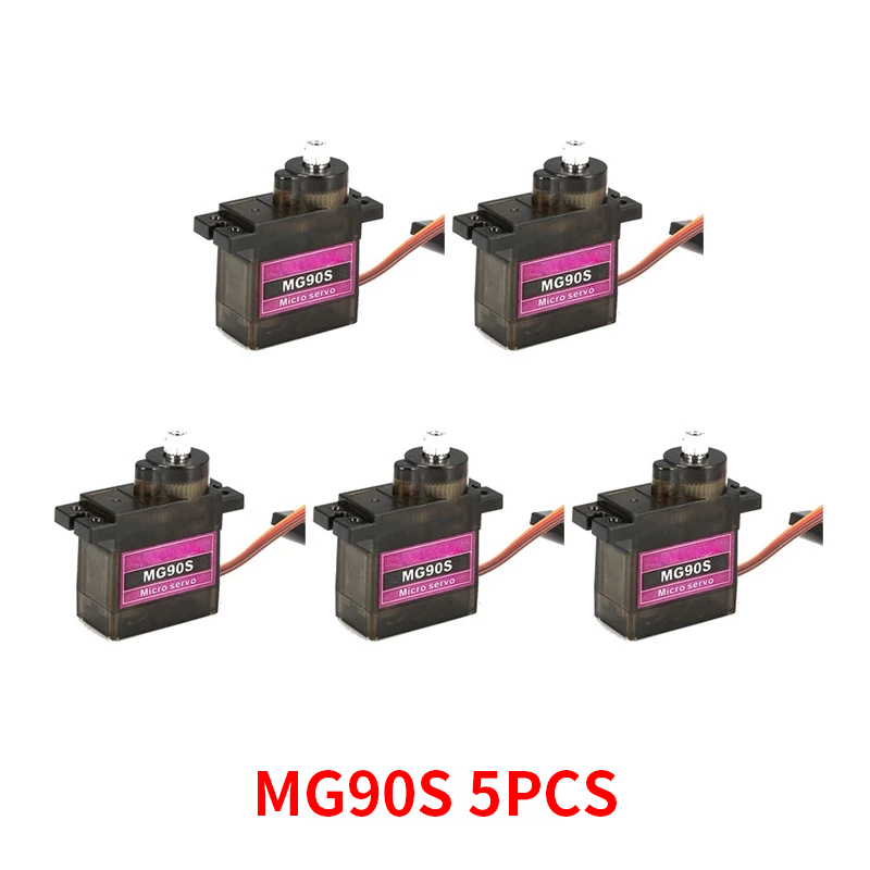 4/5/10/20 قطعة MG90S ميتال جير - مراجعة Servo Motor Sg90 وسعره