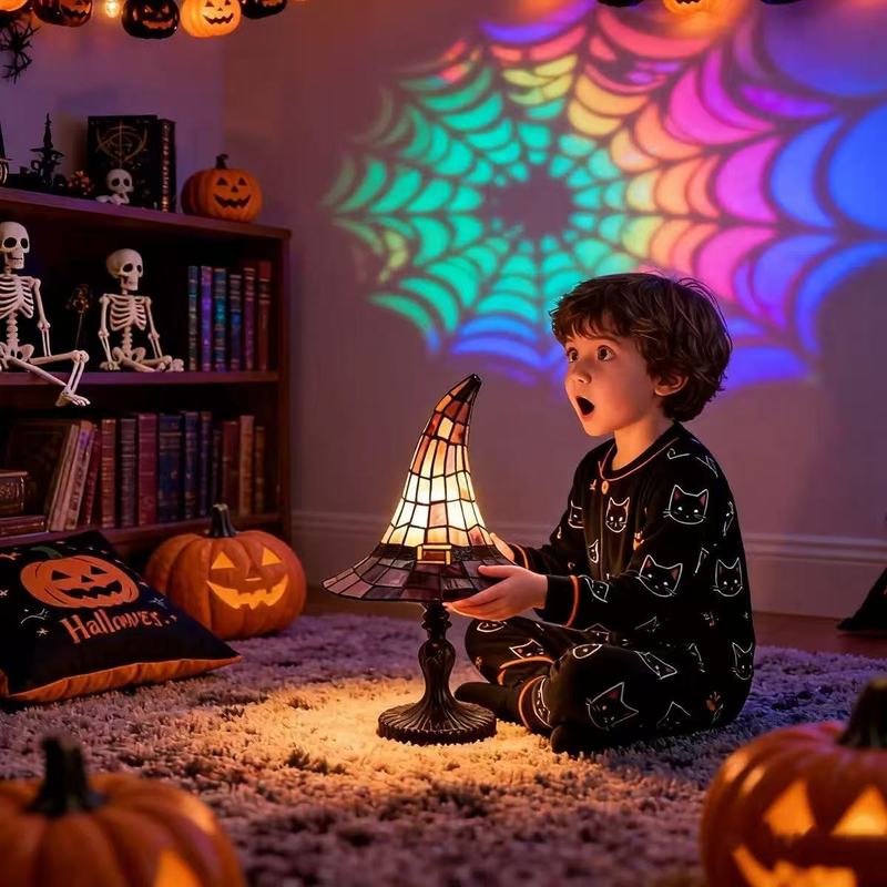 مصباح طاولة على شكل قبعة ساحرة - مراجعة Diy Halloween Electronics وسعره