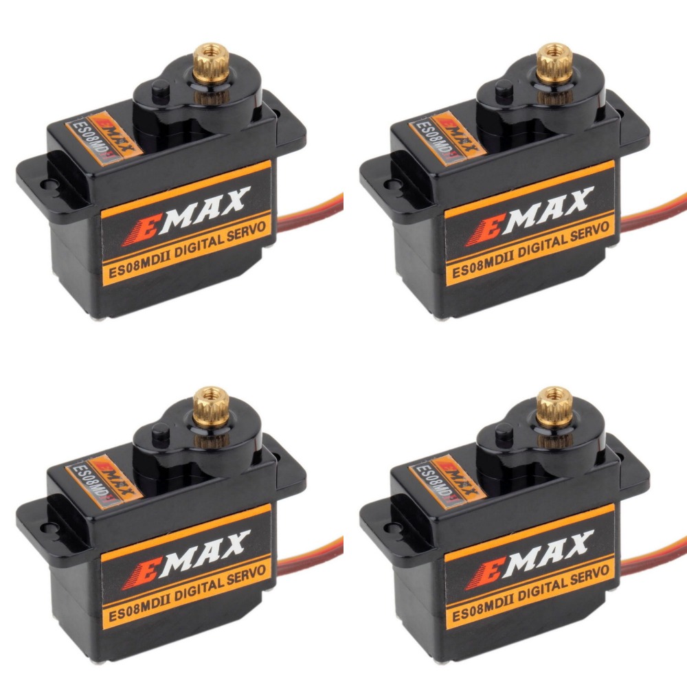 4 قطعة EMAX ES08MDII ES08MD II - مراجعة Servo Motor Sg90 وسعره