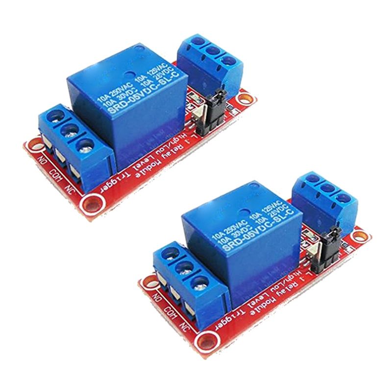 وحدة ريلاي أساسية بقناتين 5 فو - مراجعة Relay Module 5V وسعره