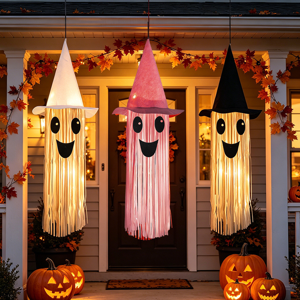 قبعة ساحرة مضيئة للهالوين مع ش - مراجعة Diy Halloween Electronics وسعره