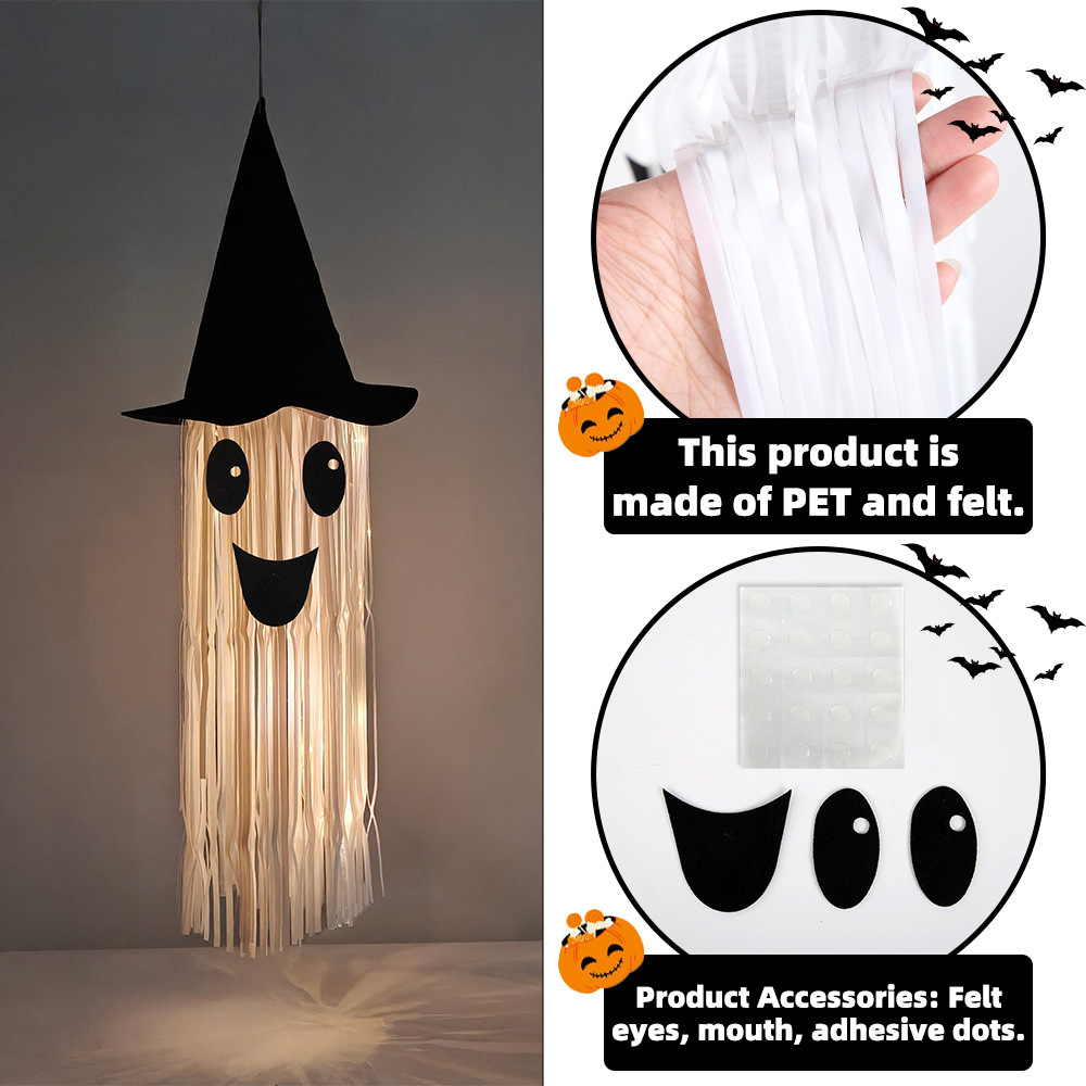 قبعة ساحرة مضيئة للهالوين مع ش - مراجعة Diy Halloween Electronics وسعره